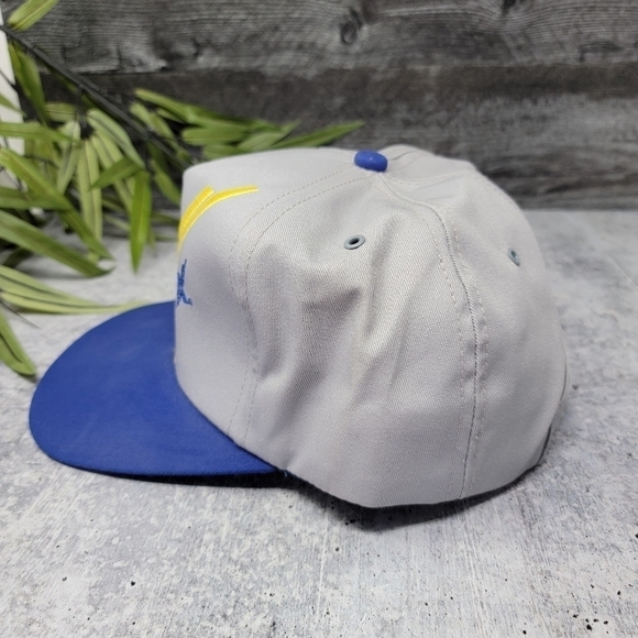 Vintage Dectomax | Snapback Gray Blue & Yellow Logo Hat - Picture 5 of 5